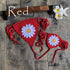 Handmade Crochet Flower Micro Bikini - Tops/ Bottoms